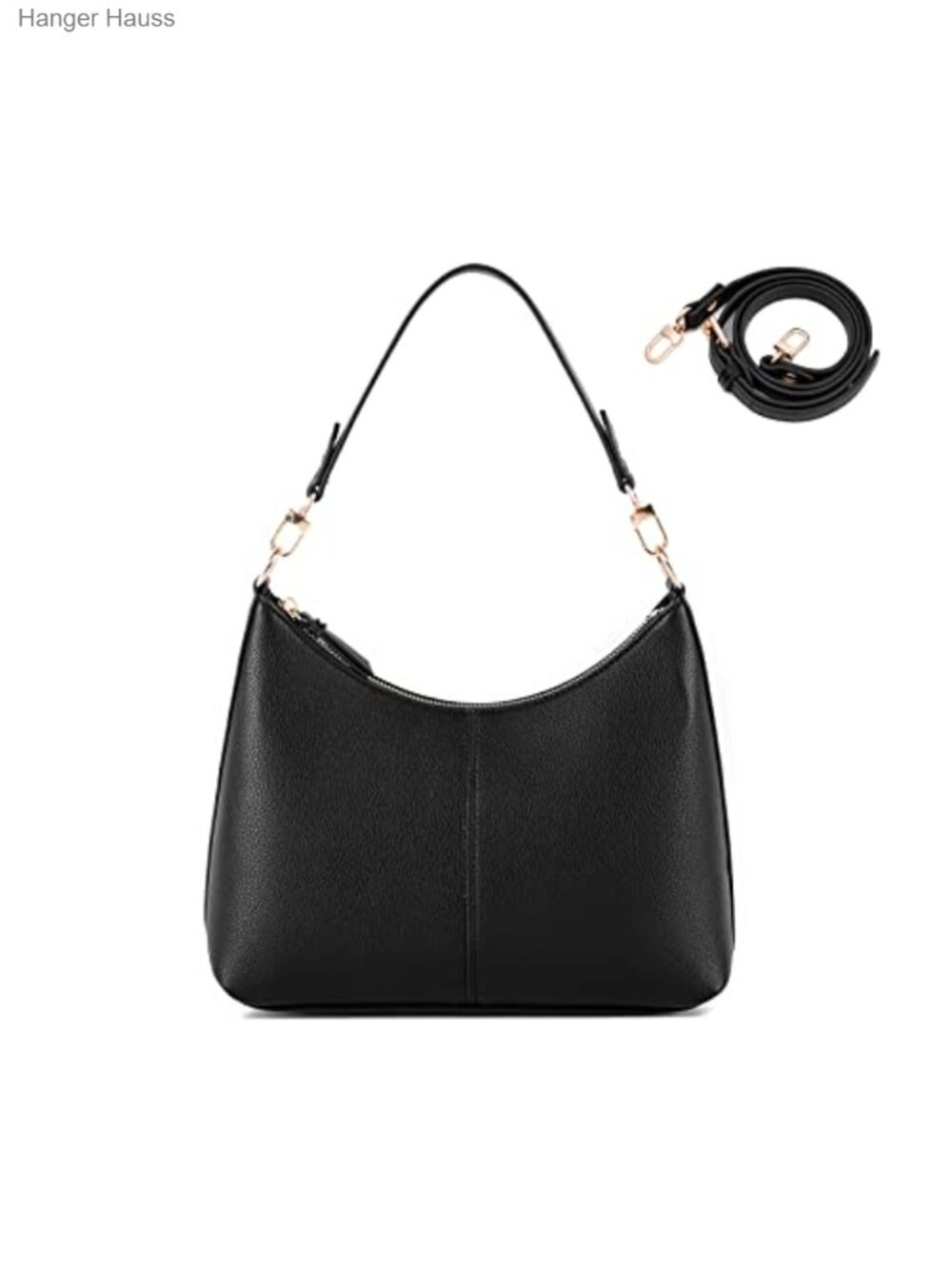 Women's PU Leather Small Crossbody Shoulder Bag with Zipper Pockets